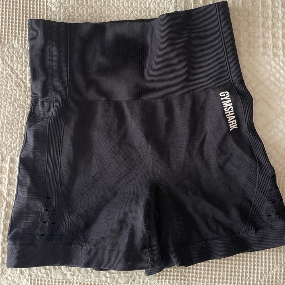 Gymshark Women's Black High-waisted Seamless Athletic Shorts